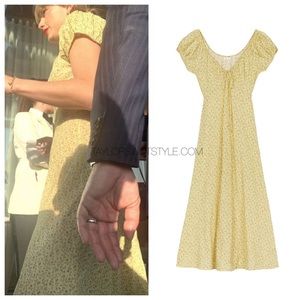 Doen Yellow Floral Dress